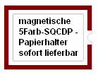 Magnetische “SQCDP” Papierhalter in der Gre DIN-A4 mit offenem Schriftfeld, Farbe: Bordeauxrot 500-101-106