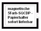 Magnetische “SQCDP” Papierhalter in der Gre DIN-A4 mit offenem Schriftfeld, Farbe: schwarz. Bestell-Nr. 500-101-102