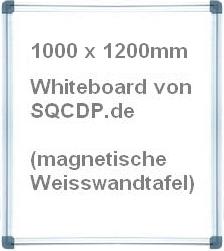 Das SQCDP-Whiteboard: 1000x1200mm - Artikelnummer von SQCDP.de: 500-100-130.
